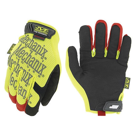 Hi-Viz Original(R) D4-360 Hi-Vis Cut Resistant Gloves, Synthetic Leather Palm, 10