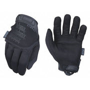 Tactical Glove, Synthetic Leather Palm, 8" Length, Rubberized Safety Cuff, Full Finger, Black