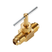 Needle Valve,Straight,Low Lead Brass,3/8