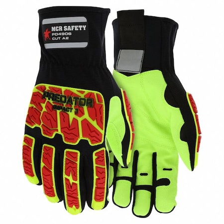 Mechanics Gloves,XL,Spandex,Black,PR