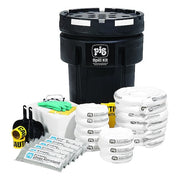 Spill Kit, 42 gal Volume Absorbed per Kit, 95 gal Capacity, Drum, Black, 1
