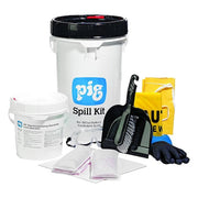 Spill Kit, 3 gal Volume Absorbed per Kit, 6 1/2 gal Capacity, Drum, White, 19