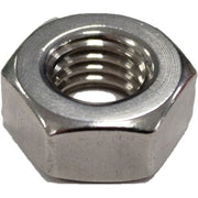 Hex Nut, 7/16"-14, 18-8 Stainless Steel, Not Graded, Plain, 3/8 in Ht, 25 PK