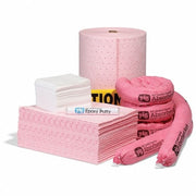 Spill Kit Refill, 20 gal Volume Absorbed per Kit, 20 gal Capacity, Box