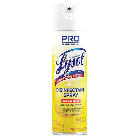 Disinfectant Spray, 19 oz. Aerosol Spray Can, Original, 12 PK