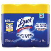 Disinfecting Wipes, Canister, Lemon and Lime Blossom, White, 3 PK