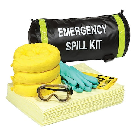 Spill Kit, 8 gal Volume Absorbed per Kit, Not Applicable Capacity, Duffel Bag