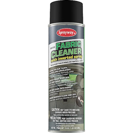 20 Oz. Fabric Cleaner with inverted spray Can, Aerosol