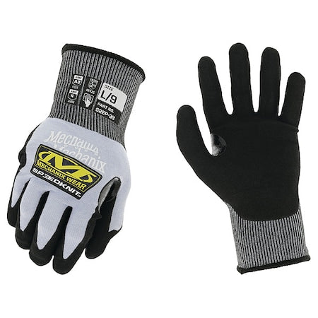 Knit Gloves, Cut Level A3 ,Nitrile ,Sandy ,XL ( 10 ) 1 PR