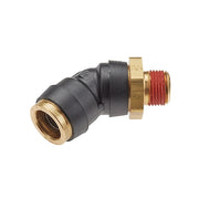 Elbow,Brass,Push-Fit3/8in,MNPT1/4in