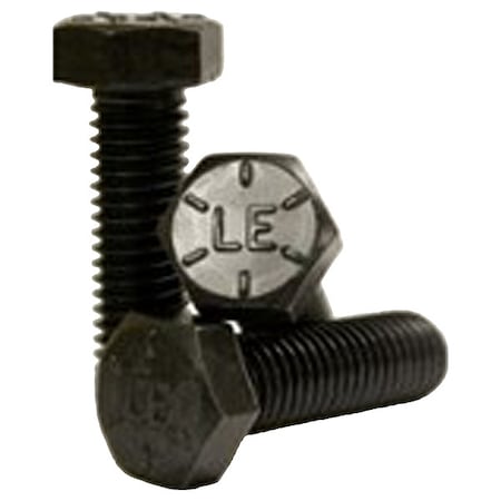 Grade 8, 9/16-12" Hex Head Cap Screw, Plain Steel, 2-1/2 in L, 90 PK