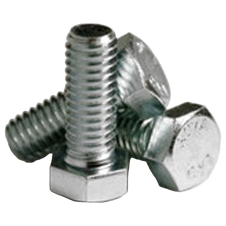 Grade A307, 9/16-12" Hex Head Cap Screw, Zinc Plated Steel, 12 in L, 20 PK
