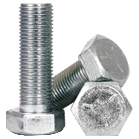 Grade 5, 9/16-12" Hex Head Cap Screw, Zinc Plated Steel, 1-1/4 in L, 20 PK