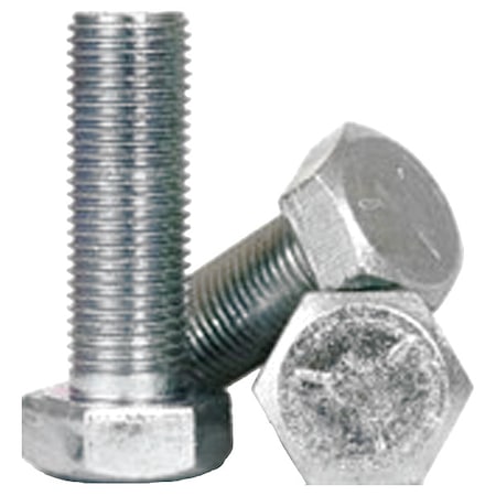 Grade 5, 9/16-12" Hex Head Cap Screw, Zinc Plated Steel, 2-1/2 in L, 10 PK