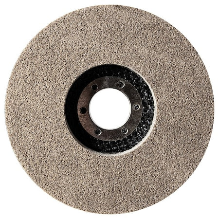Non-Woven Depressed Center Discs, Type 27, 4 1/2 in Dia, 7/8 in Arbor Hole Size, Aluminum Oxide