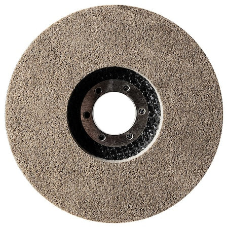 Non-Woven Depressed Center Discs, Type 27, 4 1/2 in Dia, 7/8 in Arbor Hole Size, Aluminum Oxide