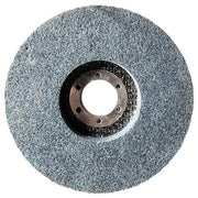 Non-Woven Depressed Center Discs, Type 27, 4 1/2 in Dia, 7/8 in Arbor Hole Size, Silicon Carbide