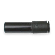 Push-Fit Adapter Fitting, 10mm Tube Size, Fiberglass-Reinforced Nylon, Black, 10 PK