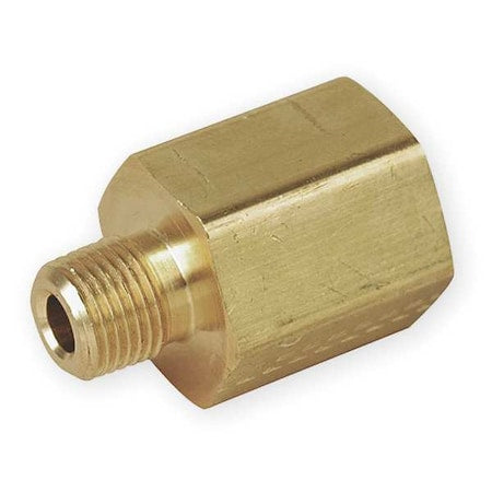 Adapter Brass Pipe Fitting, 1/8 in Female NPT X 1/8 in Male NPT