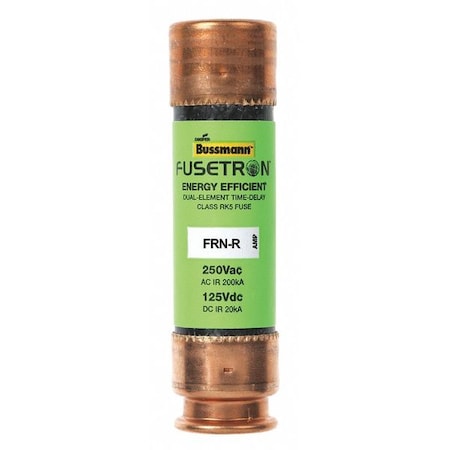 UL Class Fuse, RK5 Class, Time-Delay, 0.10A, 250V AC, Non-Indicating