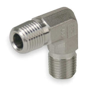 90 Deg Elbow,Carbon Steel,1/4 In,MNPT