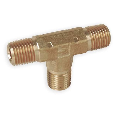 Tee Brass Pipe Fitting, 1/2 in Male NPT X 1/2 in Male NPT