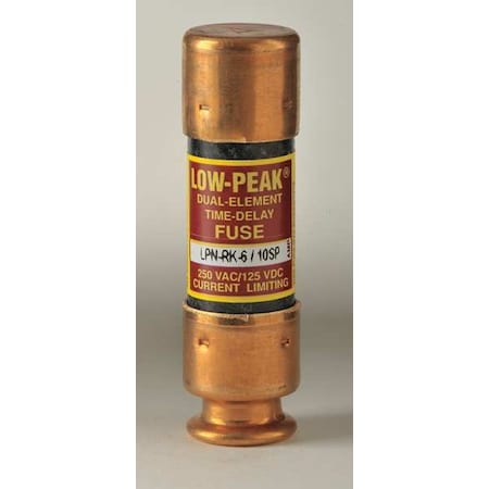 UL Class Fuse, RK1 Class, LPN-RK-SP Series, Time-Delay, 0.60A, 250V AC, Non-Indicating