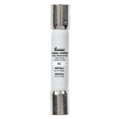 UL Class Fuse, G Class, Time-Delay, 40A, 480V AC, Non-Indicating