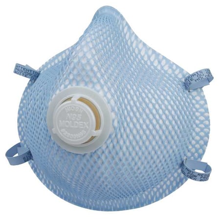 N95 Disposable Respirator, Exhalation Valve, 2300 Series, Molded, Dual Headstrap, M/L, PK10