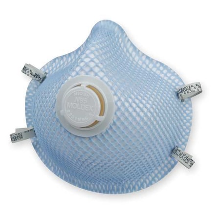 Disposable Respirator, N95, Molded, Dual, Non-Adjustable, Molded Nose Bridge, S