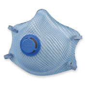 Disposable Respirator, N95, Nuisance Acid Gas, Molded, Dual, Non-Adjustable, Molded Nose Bridge, M
