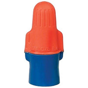 Twist-On Wire Connector, 12 AWG Max, Blue, Orange, 600 V, 500 PK