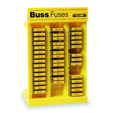 Glass Fuse Kit, ABC, AGC, GLH, GMA, MDL Series, 205 Fuses Included, No Fuse Class Class, 1/2 to 20A