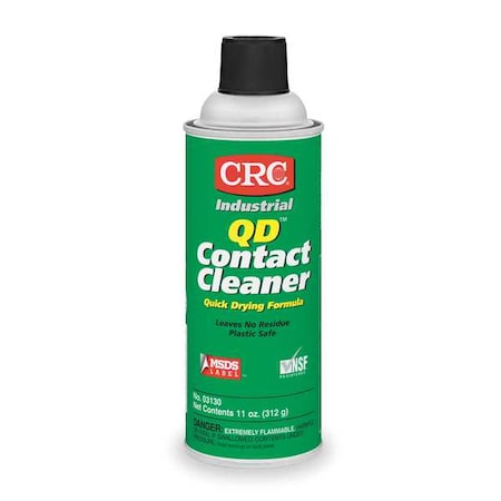 QD Contact Cleaner, 11 oz Aerosol Can, Quick Dry, Unscented
