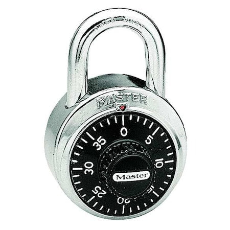 Combination Padlock, Body Material Stainless Steel, Body Thickness 3/4 in, Dial Location Front