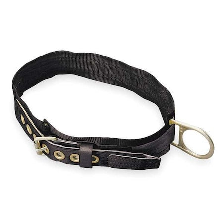 Body Belt, 1 D-Rings, Back Location, Stainless Steel, Includes Padding: Yes ,M