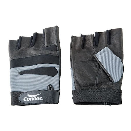 Anti-Vibration Gloves,M,Black/Silver,PR