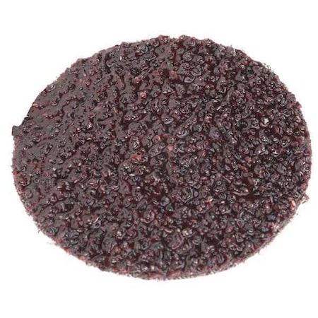 Quick-Change Sanding Disc, TR, 2 in Dia, Aluminum Oxide, 24 Grit, YF, Coated, 361F, 50 PK