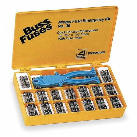 Glass Fuse Kit, ABC, AGC, GJV, GMA, GMC, MDA, MDL, MDV Series, 270 Fuses Included, 1/8 to 30A