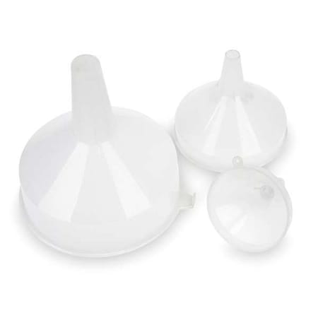 Utility Funnel Set,Plastic,3 pcs.
