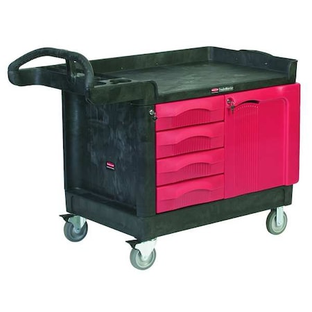Trade Cart/Service Bench,49 In. L,Black