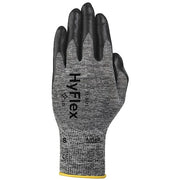 Hyflex, Foam Nitrile Coated Gloves, Palm Coverage, Black, Abrasion Level 3, M (8), 1 Pair