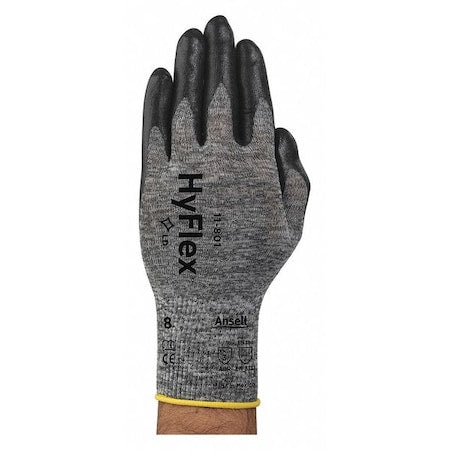Coated Gloves, Foam Nitrile, Palm, Gray, 2XL 1 PR