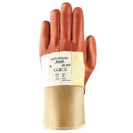 Cut Resistant Coated Gloves, Cut Level A2 ,Nitrile ,Sandy ,L 1 PR