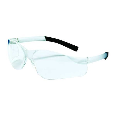 Safety Glasses, Wasko Series, Anti-Scratch Lens, Polycarbonate, Frameless, Wraparound, Light Gray
