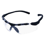 Safety Glasses, Enticer, Anti-Scratch, Padded Nose-Piece, Bayonet Temples, Black Frame, Clear Lens