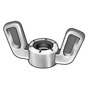 Wing Nut, 5/16"-24, Zinc Alloy, Zinc Plated, 21/64 in Ht, 1-1/2 in Max Wing Span, 20 PK