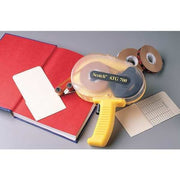 Handheld Tape Dispenser, 3/4 in Max. Tape Width. Pistol, Yellow