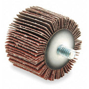 Flap Wheel,AO,1-1/2x1x1/4-20 Shank,80G