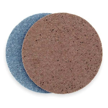 Hook-and-Loop Surface Conditioning Disc, 5 in Dia, No Hole, Aluminum Oxide, Not Applicable Grit, ZK